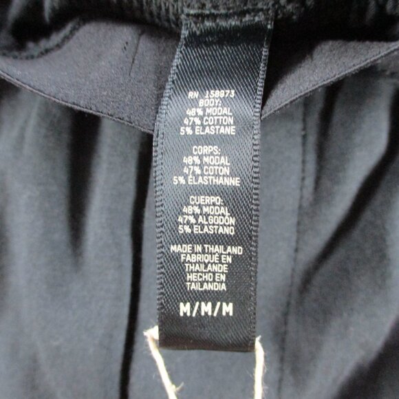 SKIMS Boyfriend Loose Pants Womens Medium Onyx Black Stretch Casual NWT NEW - Picture 12 of 13